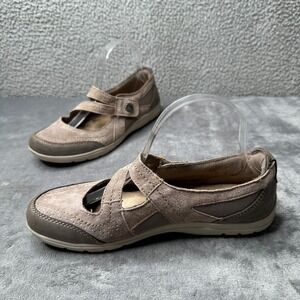 Earth Origins Mary Jane Shoes Womens Comfort Casual Brown Leather Size 7.5‎